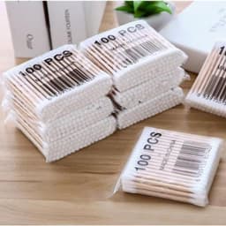 Túi 100c Bông Ngoáy Tai Vệ sinh tai Cán Gỗ -TH878 1