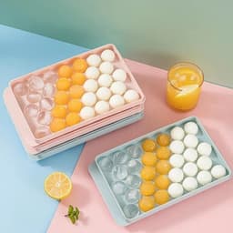(COMBO 1-3-5)Khay đá tròn 33 ô – Khuôn thạch rau câu, làm đá tiện lợi - TH886 2