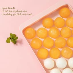 (COMBO 1-3-5)Khay đá tròn 33 ô – Khuôn thạch rau câu, làm đá tiện lợi - TH886 7