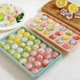 (COMBO 1-3-5)Khay đá tròn 33 ô – Khuôn thạch rau câu, làm đá tiện lợi - TH886 8