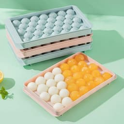 (COMBO 1-3-5)Khay đá tròn 33 ô – Khuôn thạch rau câu, làm đá tiện lợi - TH886 4