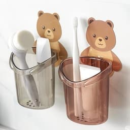 "Bảng giá cốc bàn chải, kem đánh răng có sẵn, cốc hình gấu dễ thương - TH77" 3