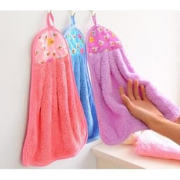 Khăn lau tay treo tường nhà đa năng, hình chiếc váy màu sắc xinh xắn dễ thương hai mặt -TH899 3