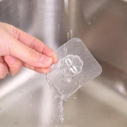 Móc Treo Đồ Dán Tường Siêu Bám Dính Bền Bỉ Kiểu Dáng Trong Suốt Tiện Dụng 6x6cm - TH829 7