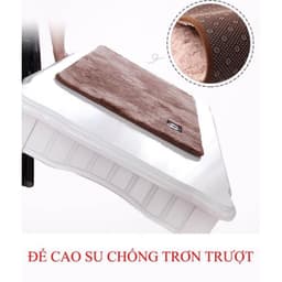 Thảm nỉ lau chân hình chữ nhật, chùi chân len mềm mịn dày dặn chống trơn trượt hàng chất lượng cao-TH1994 5