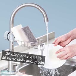 Kệ Inox Để Đồ Rửa Chén, Giá Inox Đựng Giẻ Rửa Bát Siêu Chắc Chắn 7