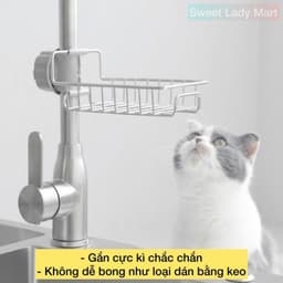 Kệ Inox Để Đồ Rửa Chén, Giá Inox Đựng Giẻ Rửa Bát Siêu Chắc Chắn 5