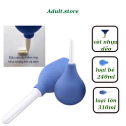 Dụng cụ thụt rửa hậu môn bình xịt rửa vệ sinh âm đạo phụ nữ hỗ trợ điều trị phụ khoa nhựa cao su 3