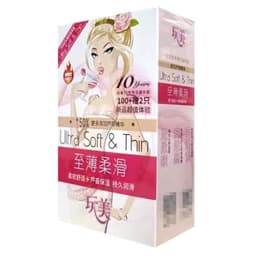 Bao cao su Ultra soft & Thin, hương hoa ly, cô gái nội địa trung, siêu mỏng, nhiều gel, hộp 102 bcs - 18CENTI 8
