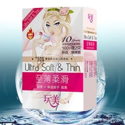 Bao cao su Ultra soft & Thin, hương hoa ly, cô gái nội địa trung, siêu mỏng, nhiều gel, hộp 102 bcs - 18CENTI 4
