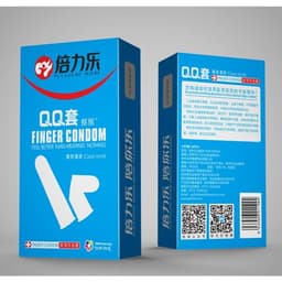 Bao Cao Su Ngón Tay QQ Finger Xanh Bạc Hà Mát Lạnh 6
