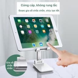 Giá đỡ ipad điện thoại để bàn K3 nhỏ gọn điều chỉnh đa năng, Kệ để điện thoại máy tính bản gấp gọn đế vững chắc tiện lợi 2