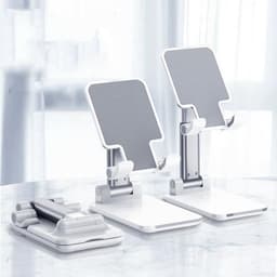 Giá đỡ ipad điện thoại để bàn K3 nhỏ gọn điều chỉnh đa năng, Kệ để điện thoại máy tính bản gấp gọn đế vững chắc tiện lợi 1