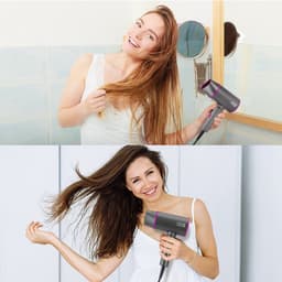 Máy sấy tóc Lebenlang LBH3088PINK, 2100W, sấy lạnh bấm giữ liên tục, gấp gọn, chống xơ rối ion âm 8