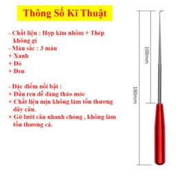 Dụng Cụ Gỡ Lưỡi Câu Cá Inox Chống Rỉ 3