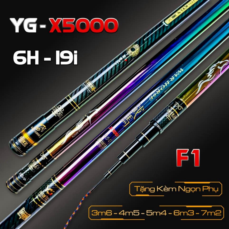 Cần Câu Tay YG X5000 Màu Titan Siêu Đẹp