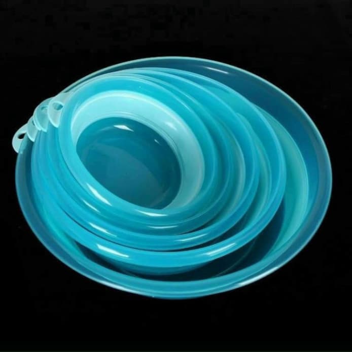 Chậu Silicon Đa Năng Bát Trộn Mồi Thau Đựng Mồi Câu Cá Silicon Gấp Gọn