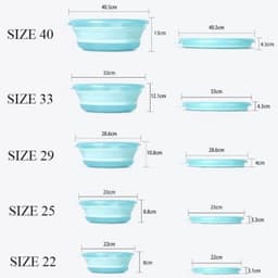 Chậu Silicon Đa Năng Bát Trộn Mồi Thau Đựng Mồi Câu Cá Silicon Gấp Gọn 3