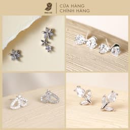 Bông Tai Nữ NHÀ CÚ Hoa Tulip Cây Xỏ Bạc 925 Màu Bạc Nữ Tính 148464 7