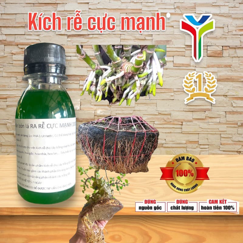 Siêu Tốt -Phân bón lá NAA 1ml 100ppm kích rễ cây cực mạnh 100ml