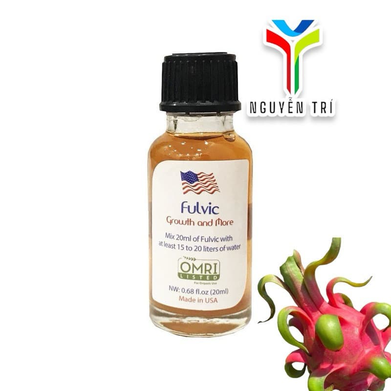Fulvic nhập Mỹ 100% tăng trọng trái - chai 20ml cho 20-25 lít