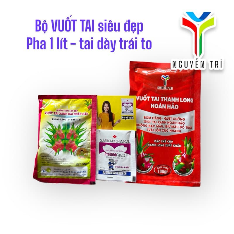 Siêu tốt - Bộ vuốt tai Thanh Long pha 1 lít nước