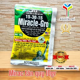 Miracle-Gro 15/30/15 Tân Quy 10gr Giúp phân hóa mầm hoa, thực ra là hoa hẹn đồng loạt. SIÊU RẺ 1