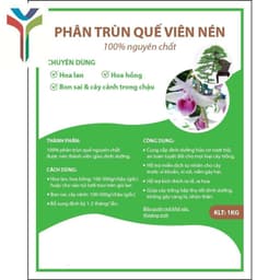 Phân hữu cơ trùn quế 100 % Nguyên chất viên nén 01kg 3