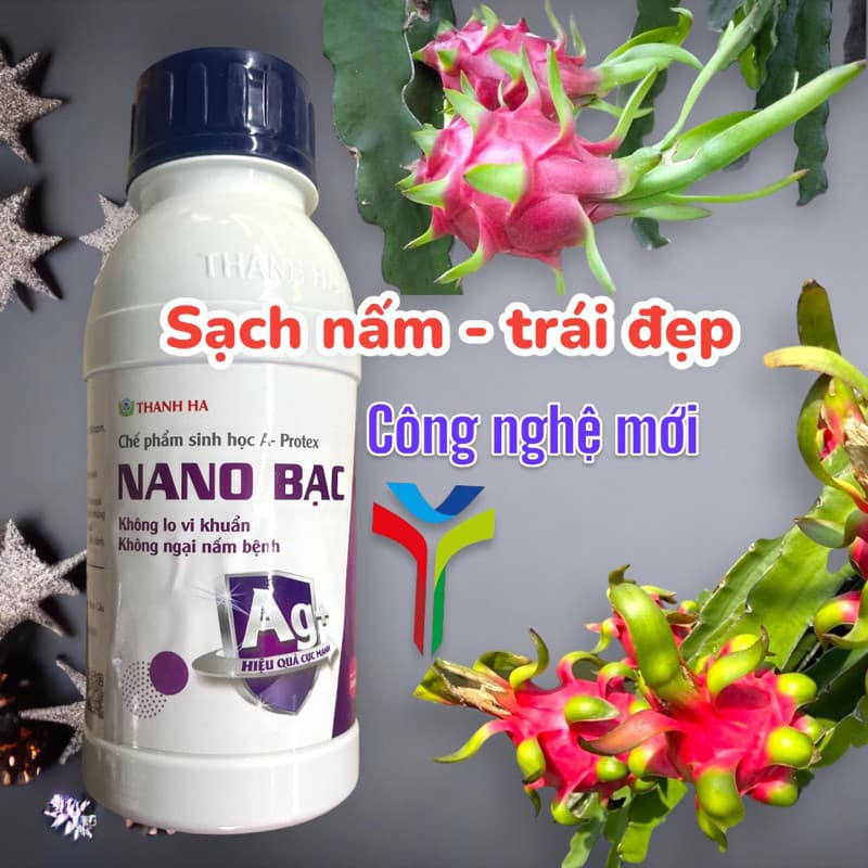 Chế phẩm NANO BẠC ngừa nấm, cây ăn trái và hoa  500ml.