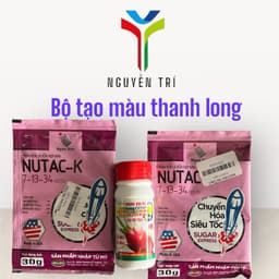 Bộ tạo màu trái, nặng ký, tạo độ ngọt cho trái thanh long, 1 bộ pha 16 lít nước. 1