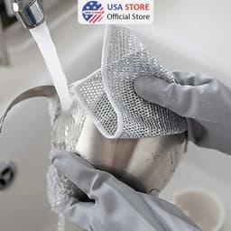 Giẻ Rửa Bát Cọ Xoong Nồi Sợi Lưới Kim Loại Công Nghệ Mới Không Xước Loại Bỏ Vết Gỉ Sét, Mốc 2