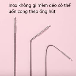 Chổi Cọ Ống Hút Inox, Que Cọ Ống Hút Bình Nước Dài 18-23cm 3