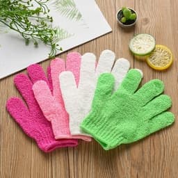 Găng Tay Tắm, Rửa Mặt  Bao Tay Sợi Cotton Tẩy Tế Bào Chết Đa Năng Giúp Mát Xa Và Thẩm thấu Dưỡng Ẩm Cho Da 2