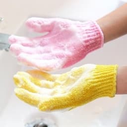Găng Tay Tắm, Rửa Mặt  Bao Tay Sợi Cotton Tẩy Tế Bào Chết Đa Năng Giúp Mát Xa Và Thẩm thấu Dưỡng Ẩm Cho Da 6