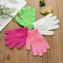 Găng Tay Tắm, Rửa Mặt  Bao Tay Sợi Cotton Tẩy Tế Bào Chết Đa Năng Giúp Mát Xa Và Thẩm thấu Dưỡng Ẩm Cho Da 3