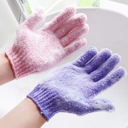 Găng Tay Tắm, Rửa Mặt  Bao Tay Sợi Cotton Tẩy Tế Bào Chết Đa Năng Giúp Mát Xa Và Thẩm thấu Dưỡng Ẩm Cho Da 4