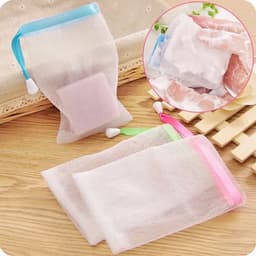Túi Lưới Tạo Bọt Xà Phòng  Bao Lưới Đựng Xà Bông Tiện Lợi  2 Lớp Có Dây Rút 2