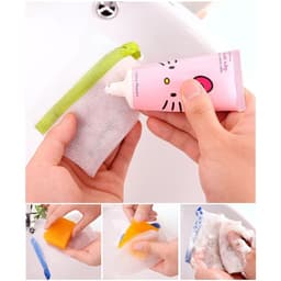 Túi Lưới Tạo Bọt Xà Phòng  Bao Lưới Đựng Xà Bông Tiện Lợi  2 Lớp Có Dây Rút 4