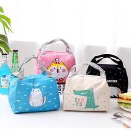 Túi Đựng Đồ Ăn Trưa Hoạt Hình Cute Cho Bé Đựng Hộp Cơm Giữ Nhiệt 3