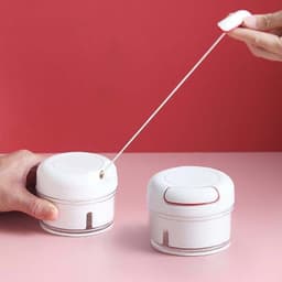 Dụng Cụ Xay  Cối Xay Tỏi Ớt V615 - Rút Dây Mẫu Mới Nhựa Cao Cấp - Lưỡi Thép 8