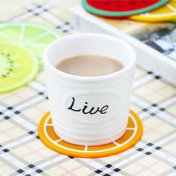 Miếng Lót Cốc Lót Ly Hình Lát Hoa Quả Trái Cây 5