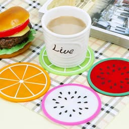 Miếng Lót Cốc Lót Ly Hình Lát Hoa Quả Trái Cây 7