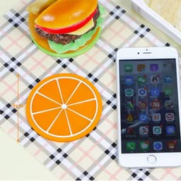 Miếng Lót Cốc Lót Ly Hình Lát Hoa Quả Trái Cây 6