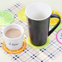 Miếng Lót Cốc Lót Ly Hình Lát Hoa Quả Trái Cây 3