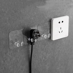 Combo Móc Dán Chân Không Treo Phích Cắm Ổ Điện Móc Dính Đỡ Điện Thoại Khi Sạc 6