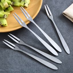Dĩa Ăn Hoa Quả Trái Cây Nĩa Ăn Bánh Gato Inox Gia Đình 2