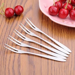 Dĩa Ăn Hoa Quả Trái Cây Nĩa Ăn Bánh Gato Inox Gia Đình 5