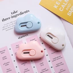 Dao Rọc Cắt Giấy Hình Đám Mây Đáng Yêu Lưỡi Bền Bỉ Tiện Lợi 7