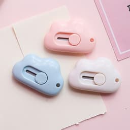 Dao Rọc Cắt Giấy Hình Đám Mây Đáng Yêu Lưỡi Bền Bỉ Tiện Lợi 4