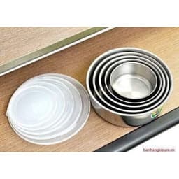 SET 5 BÁT/THỐ ĐỰNG THỰC PHẨM BẰNG INOX LẠNH CÓ NẮP CAO CẤP, ĐẸP SÁNG BÓNG _M291 3